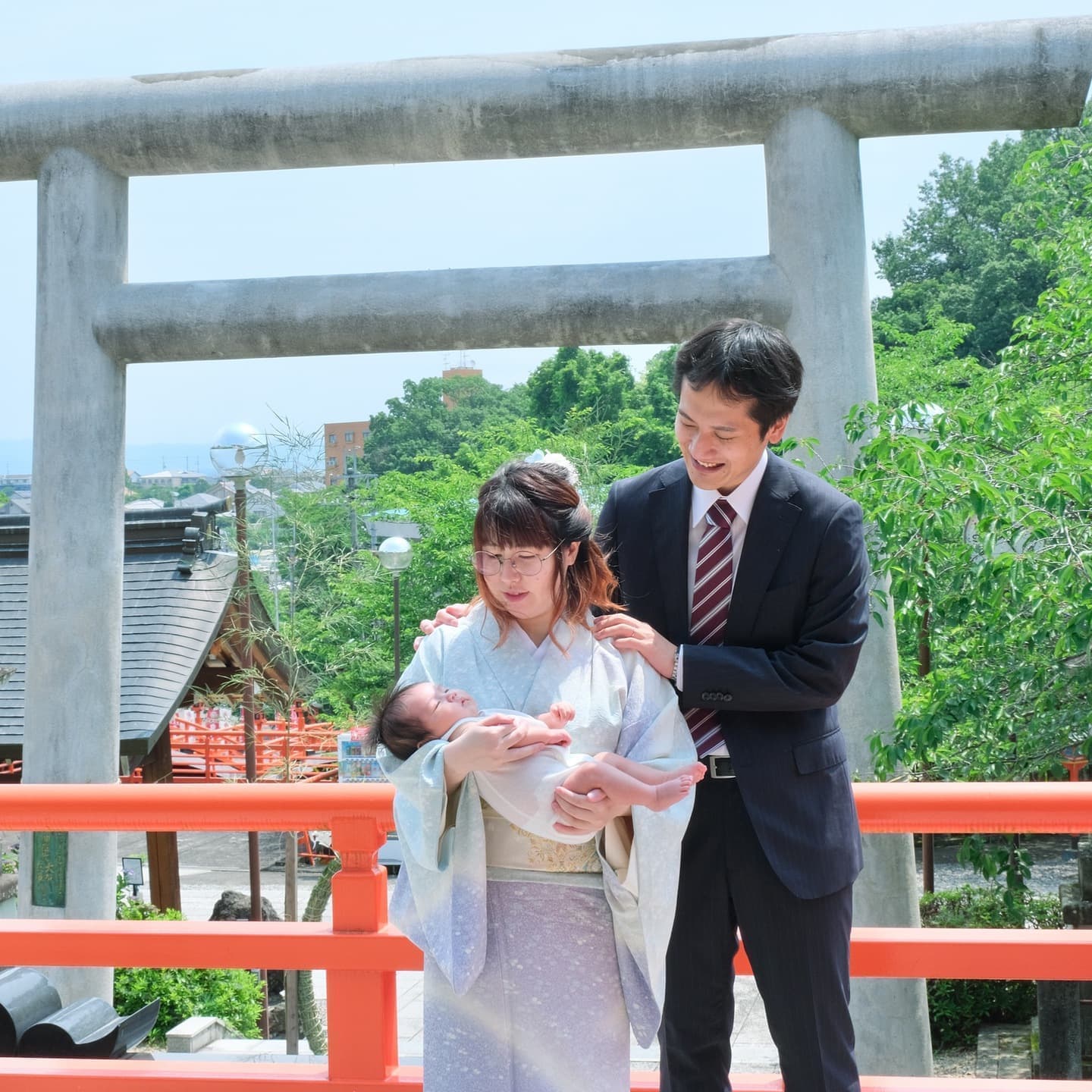 御嶽山大和本宮でお宮参りをした写真