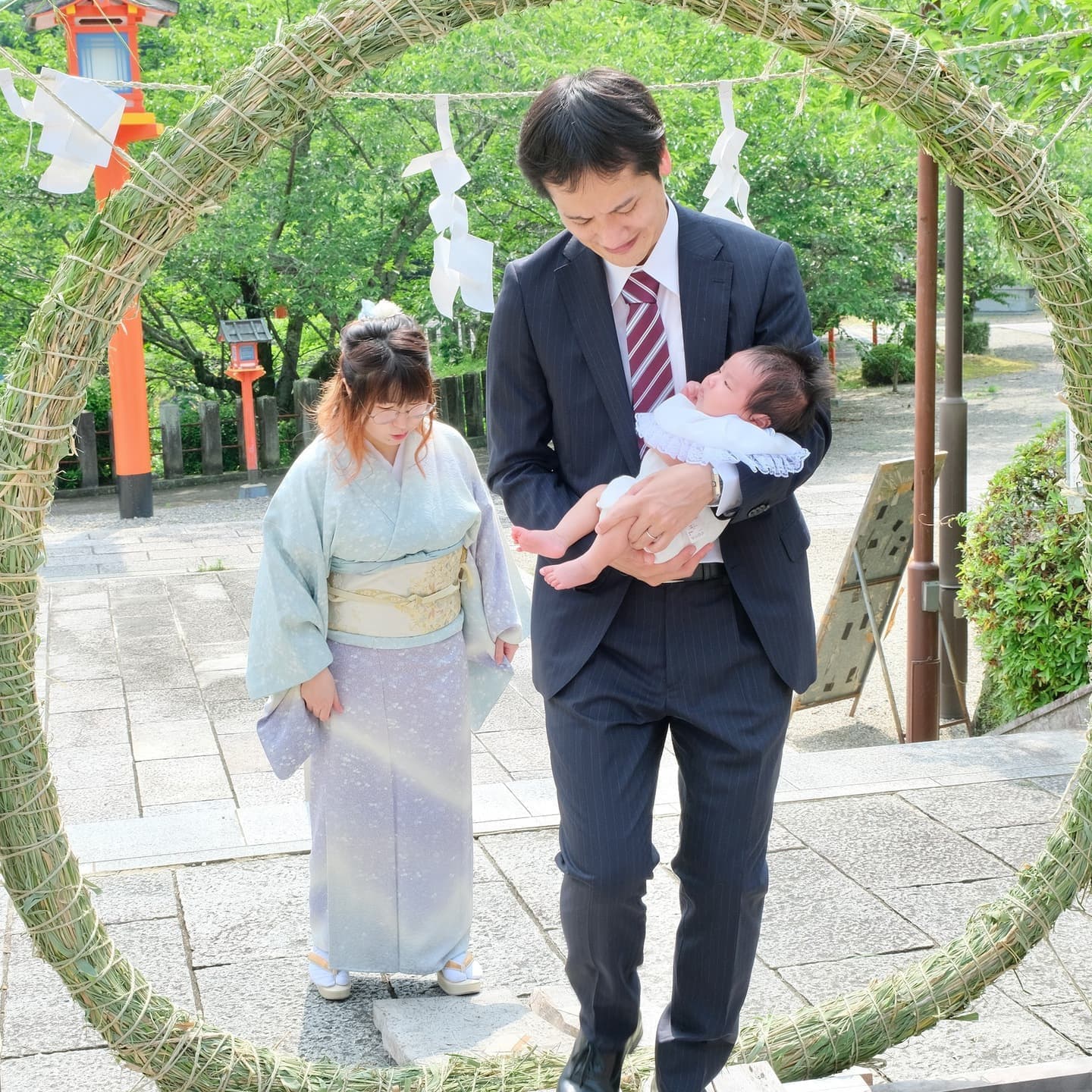 御嶽山大和本宮でお宮参りをした写真