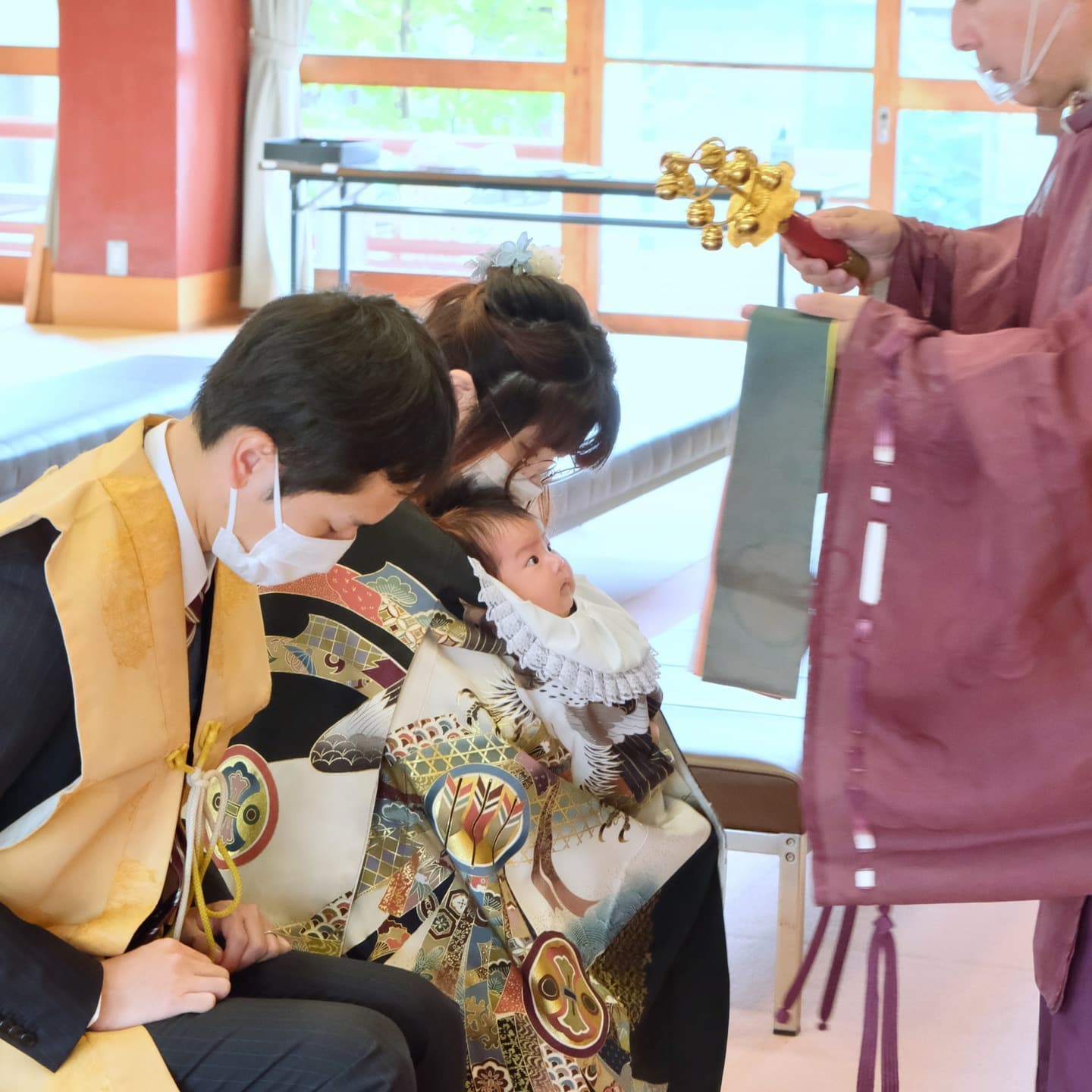 御嶽山大和本宮でお宮参りをした写真