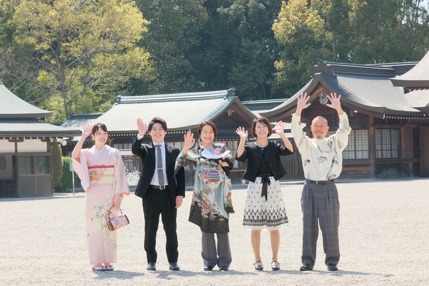 橋原神宮でのお宮参り写真