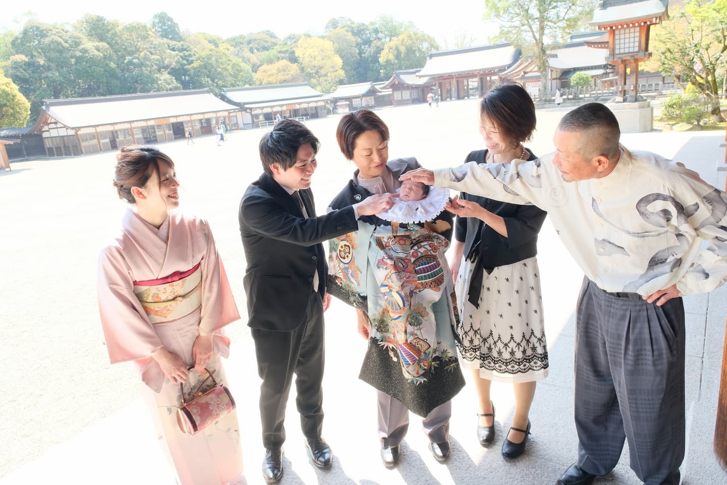 橋原神宮でのお宮参り写真