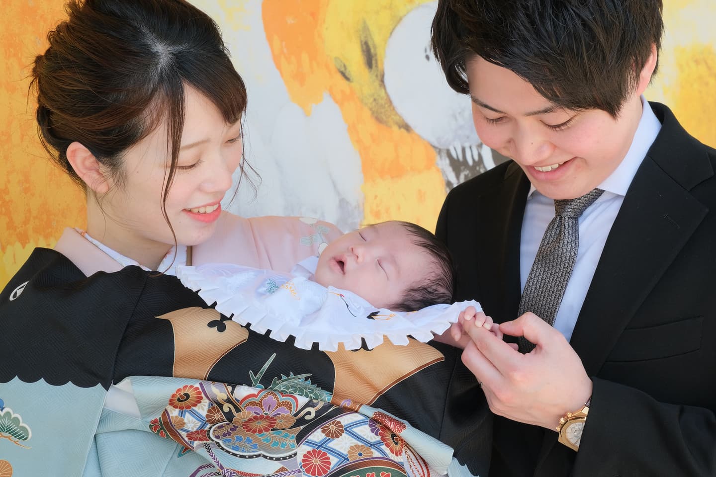 橋原神宮でのお宮参り写真