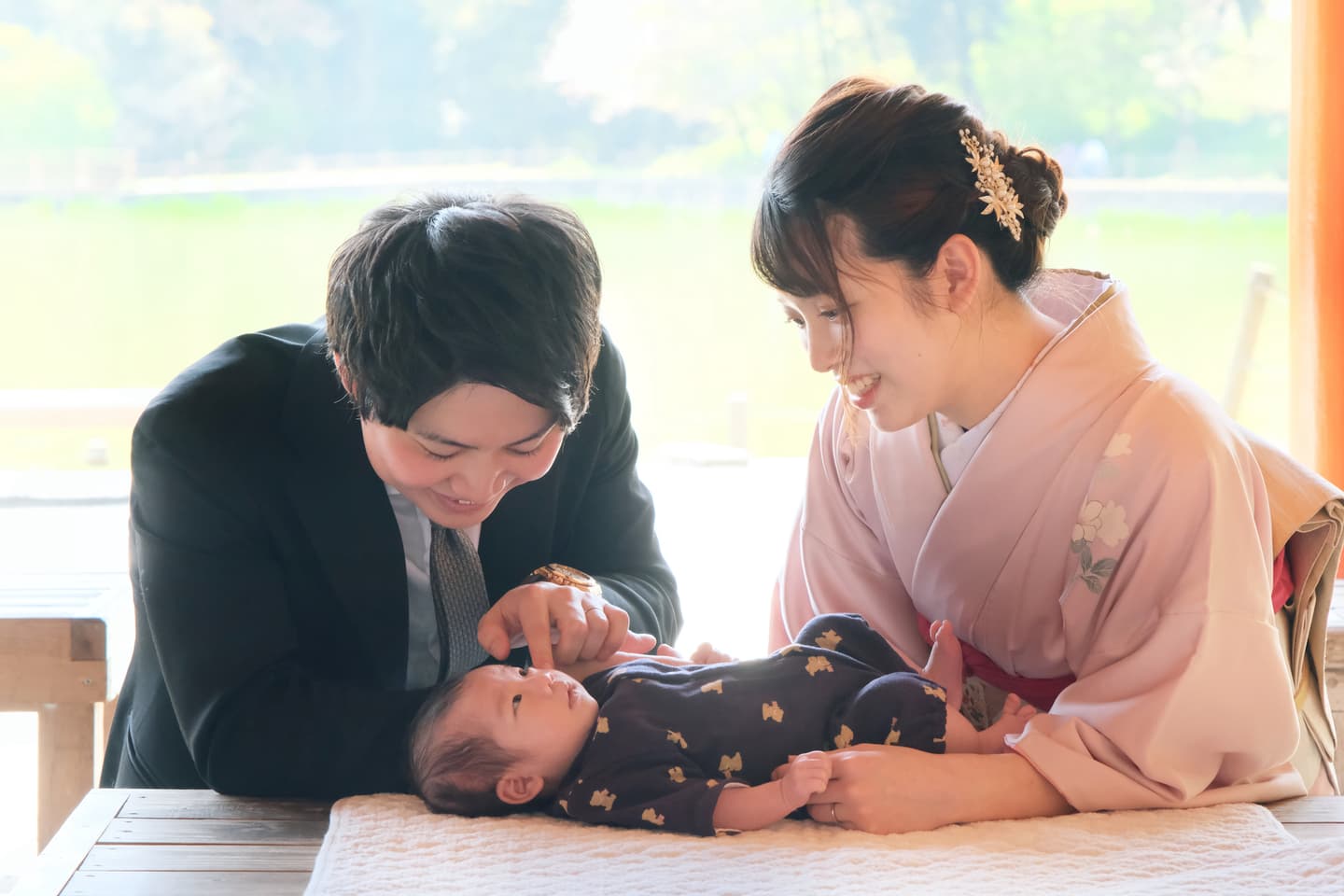 橋原神宮でのお宮参り写真