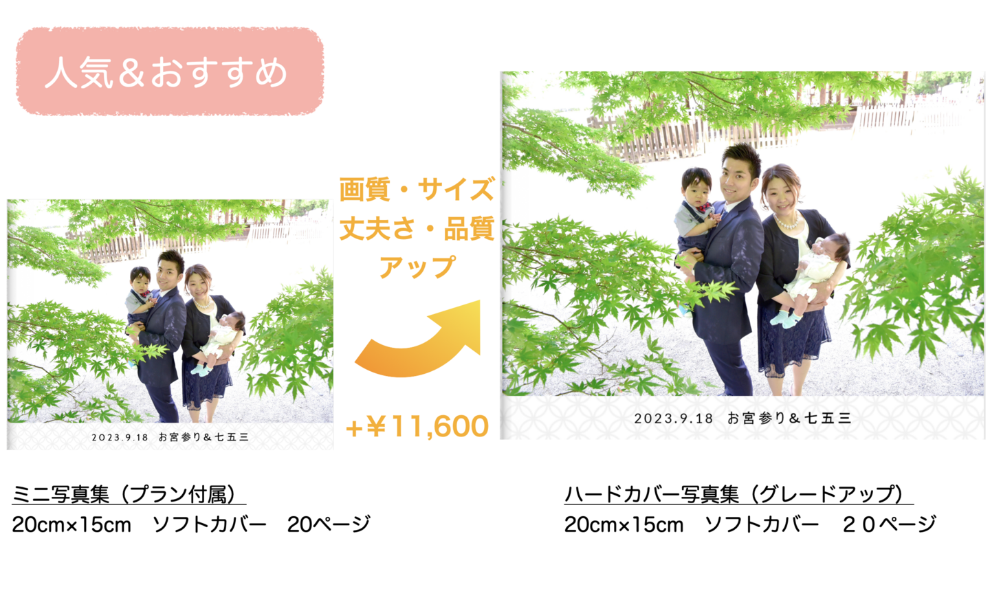 お宮参りのフォトブック