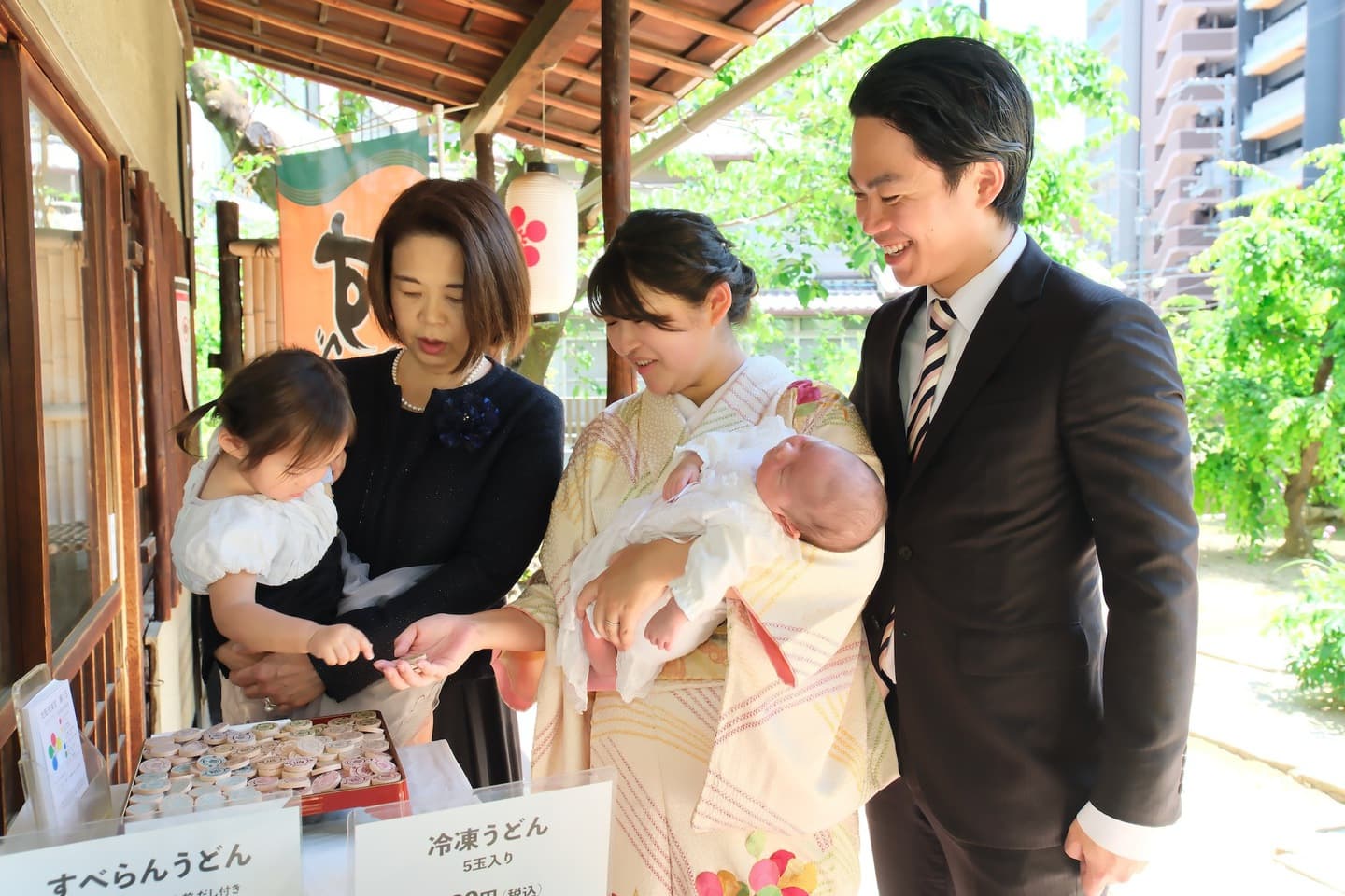 大阪天満宮でのお宮参りの写真