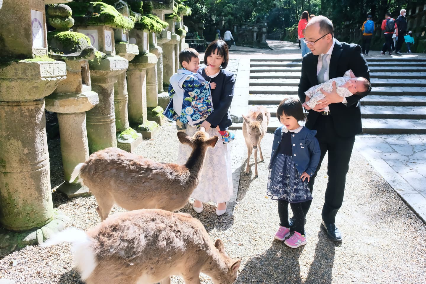 春日大社でのお宮参り写真