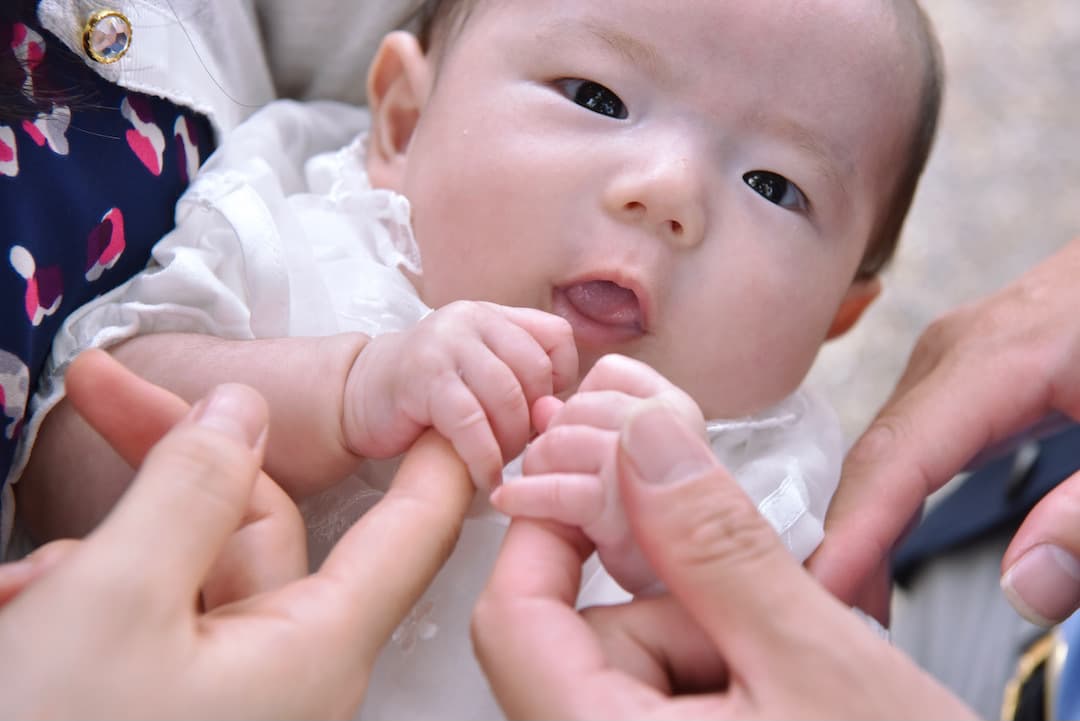 お宮参りの写真