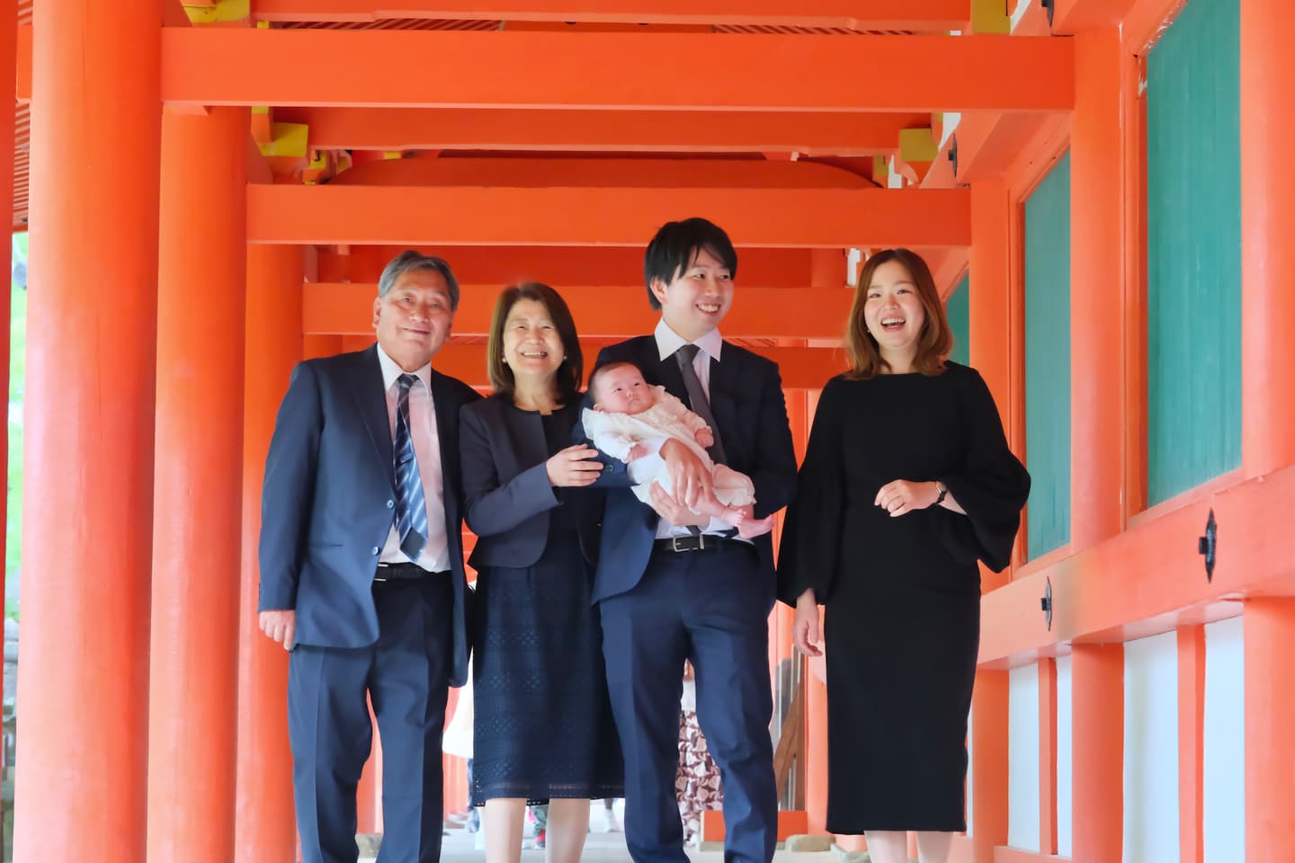 春日大社でのお宮参り写真