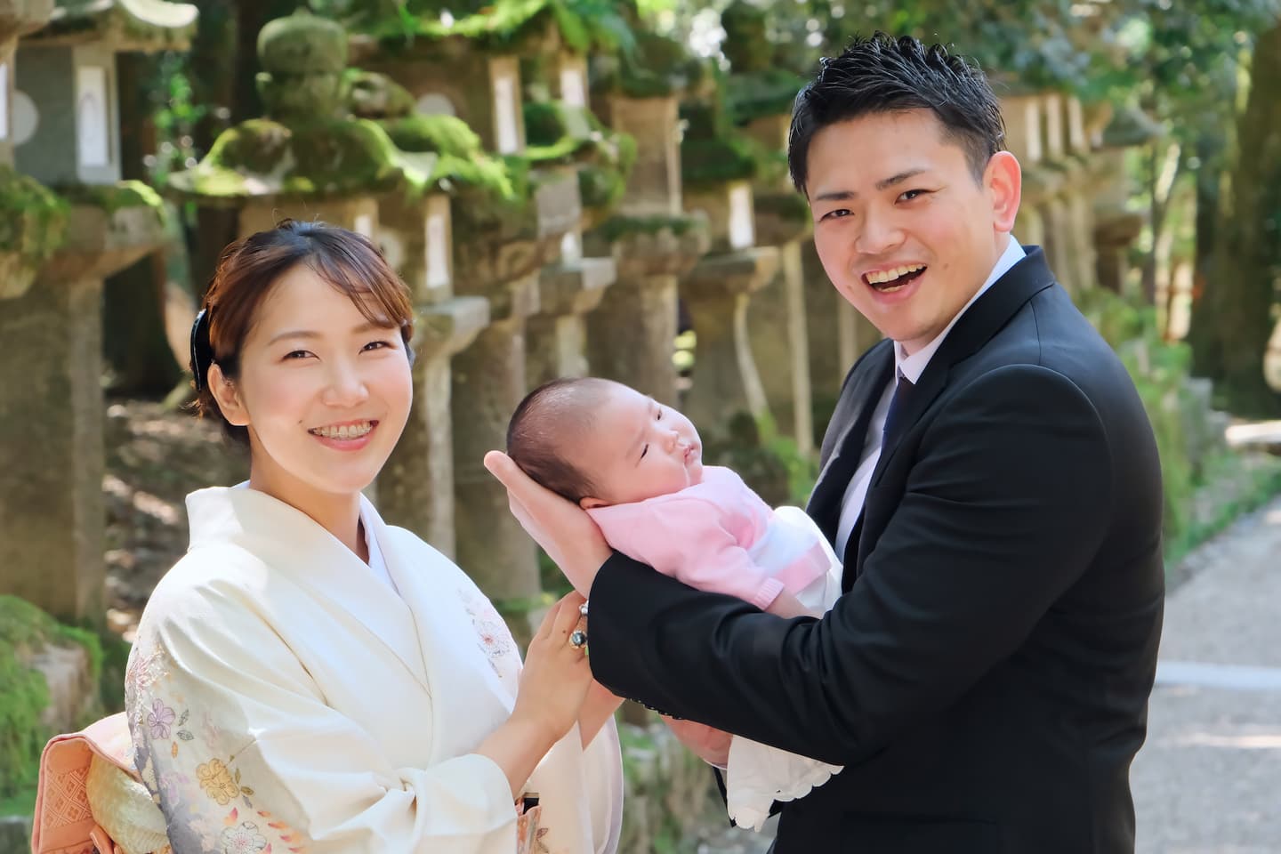 春日大社でのお宮参り写真