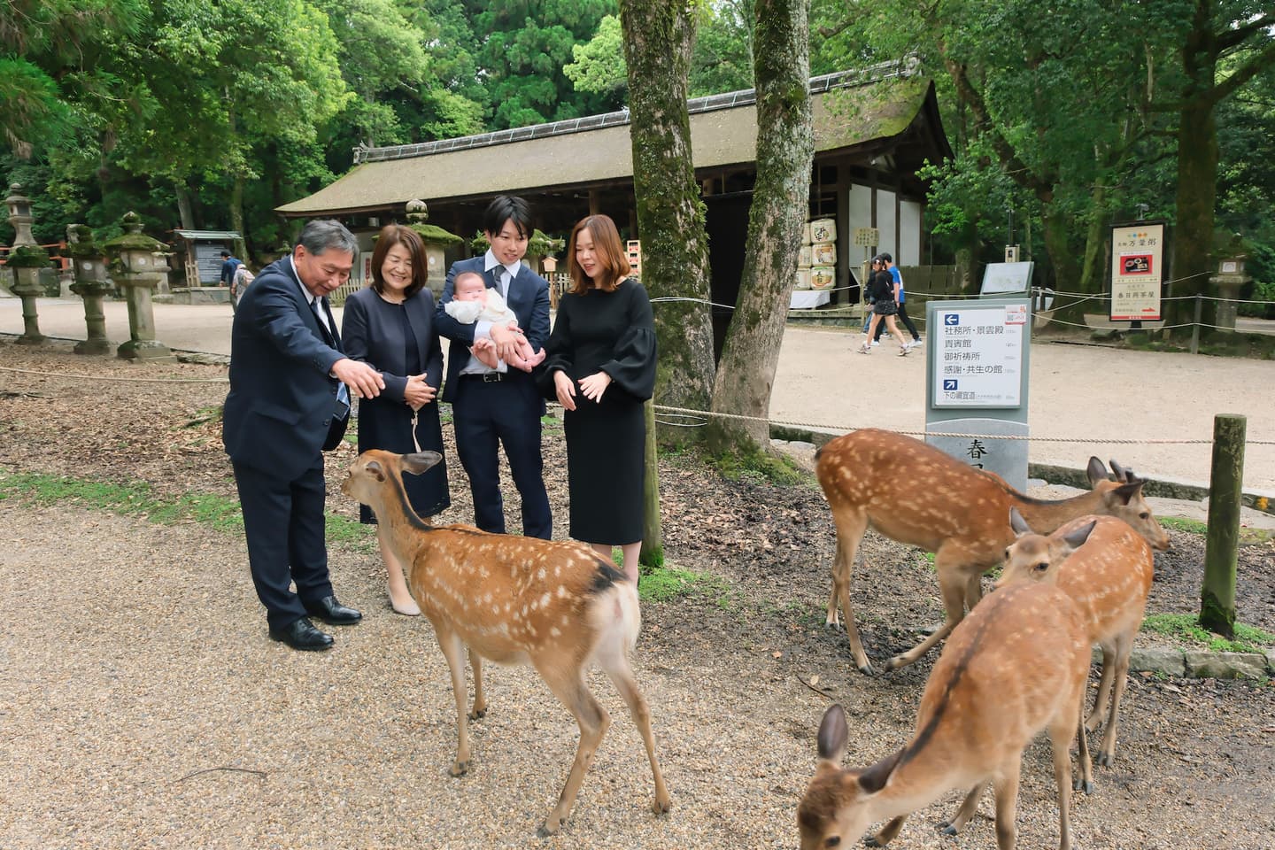 春日大社でのお宮参り写真