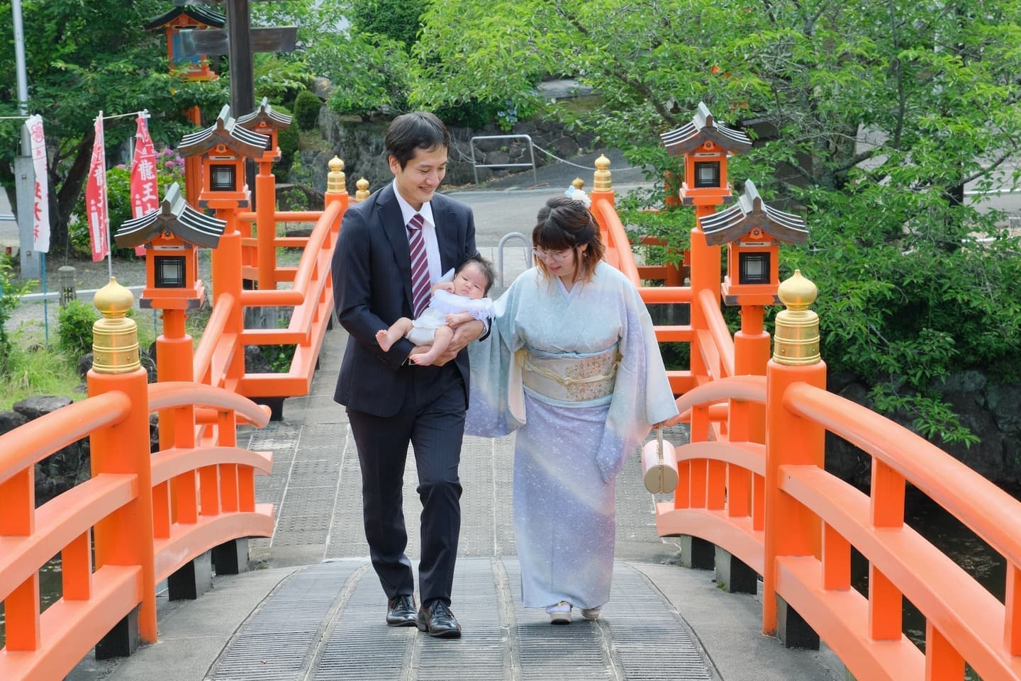 御嶽山大和本宮でお宮参りをした写真