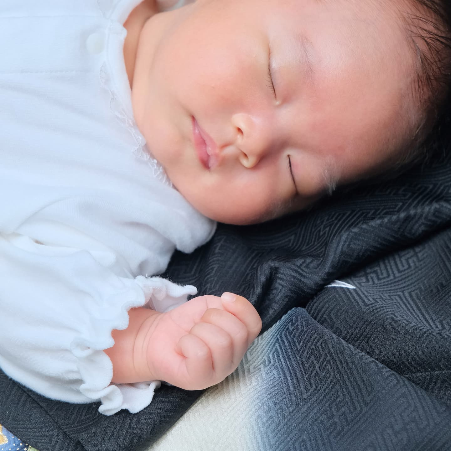 奈良の春日大社でお宮参りをした写真