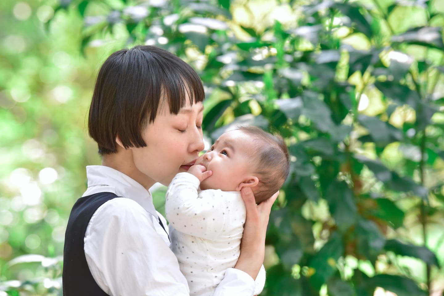 下鴨神社でのお宮参り写真