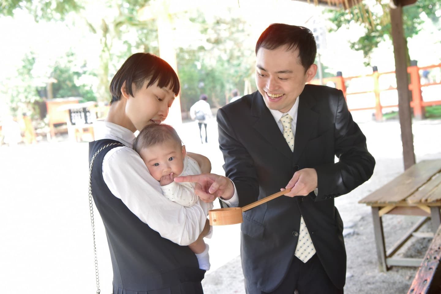 下鴨神社でのお宮参り写真