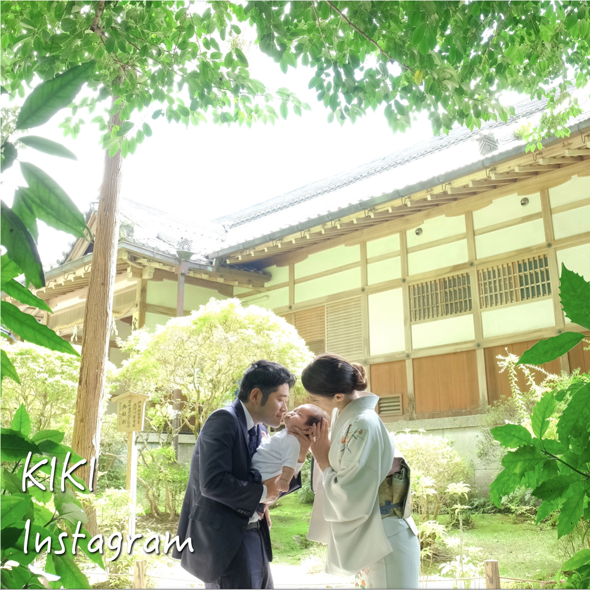 お宮参りの写真