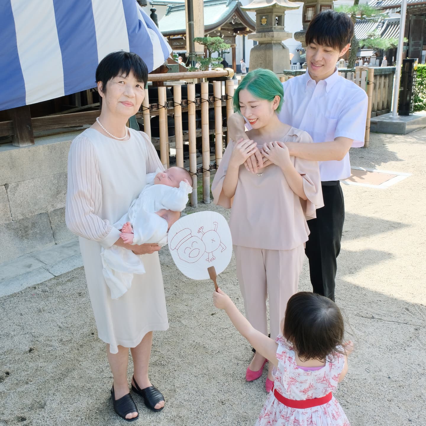 大阪天満宮でのお宮参り写真