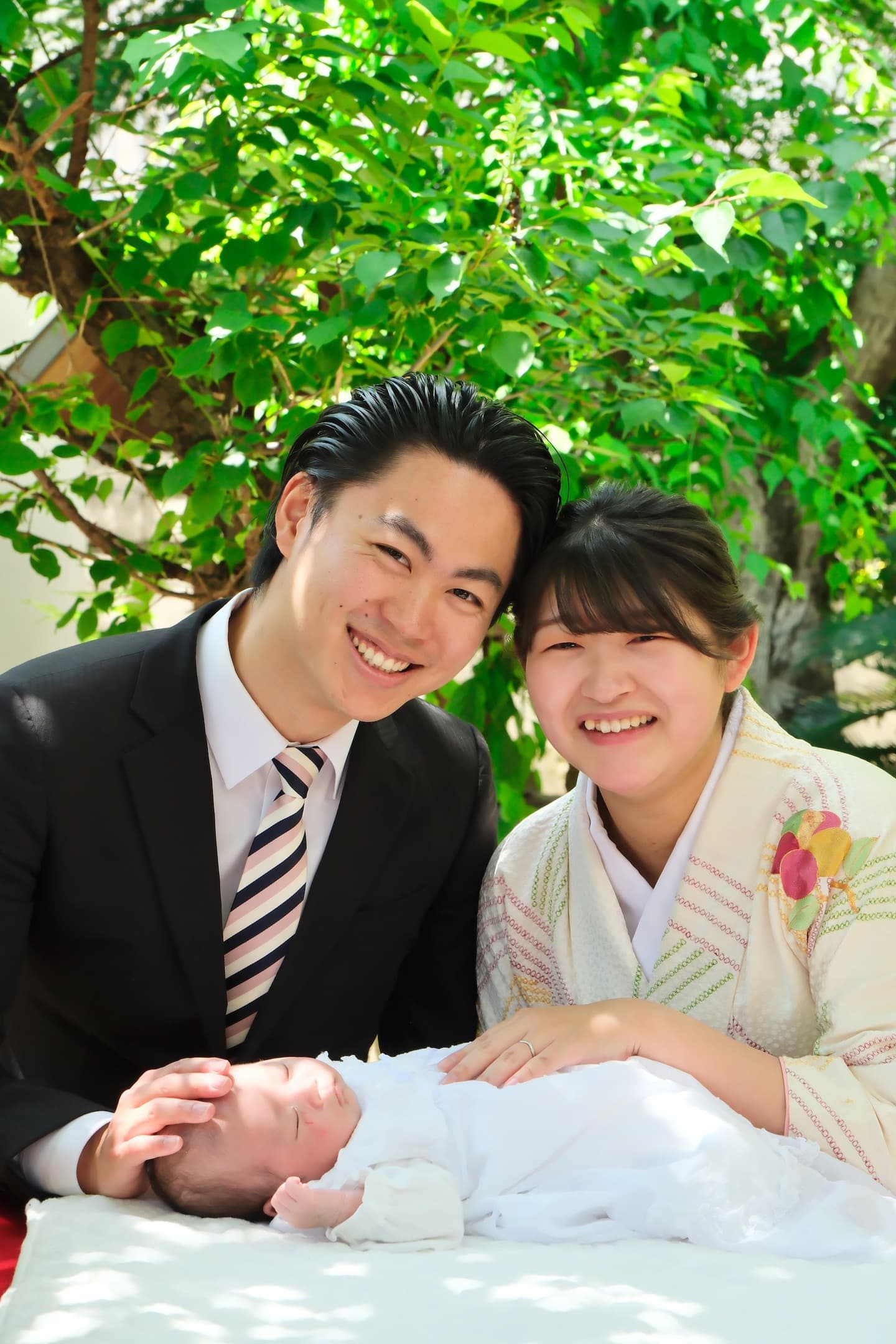 大阪天満宮でのお宮参りの写真