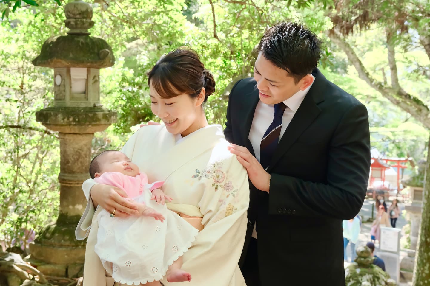 春日大社でのお宮参り写真