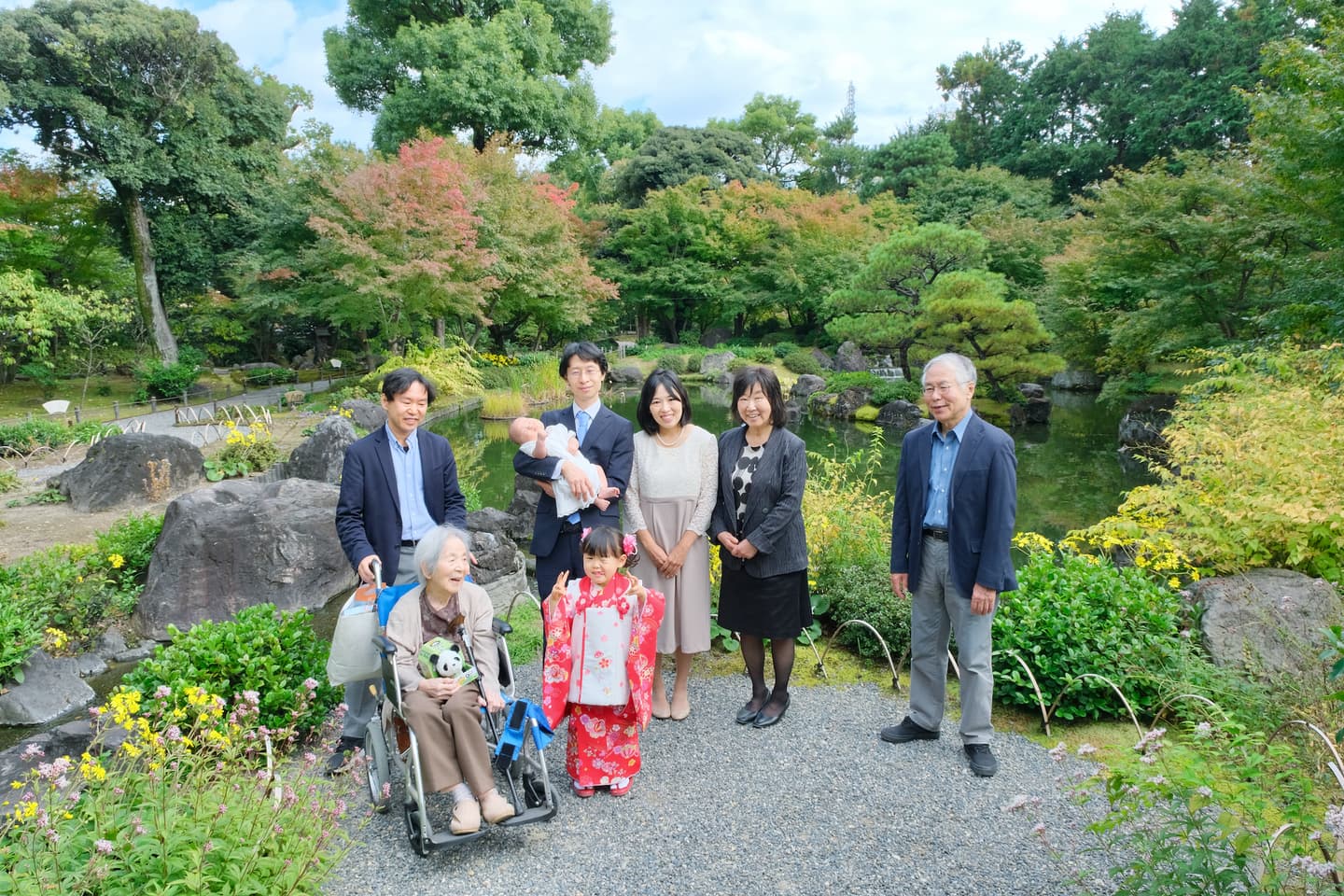 城南宮でのお宮参りの写真