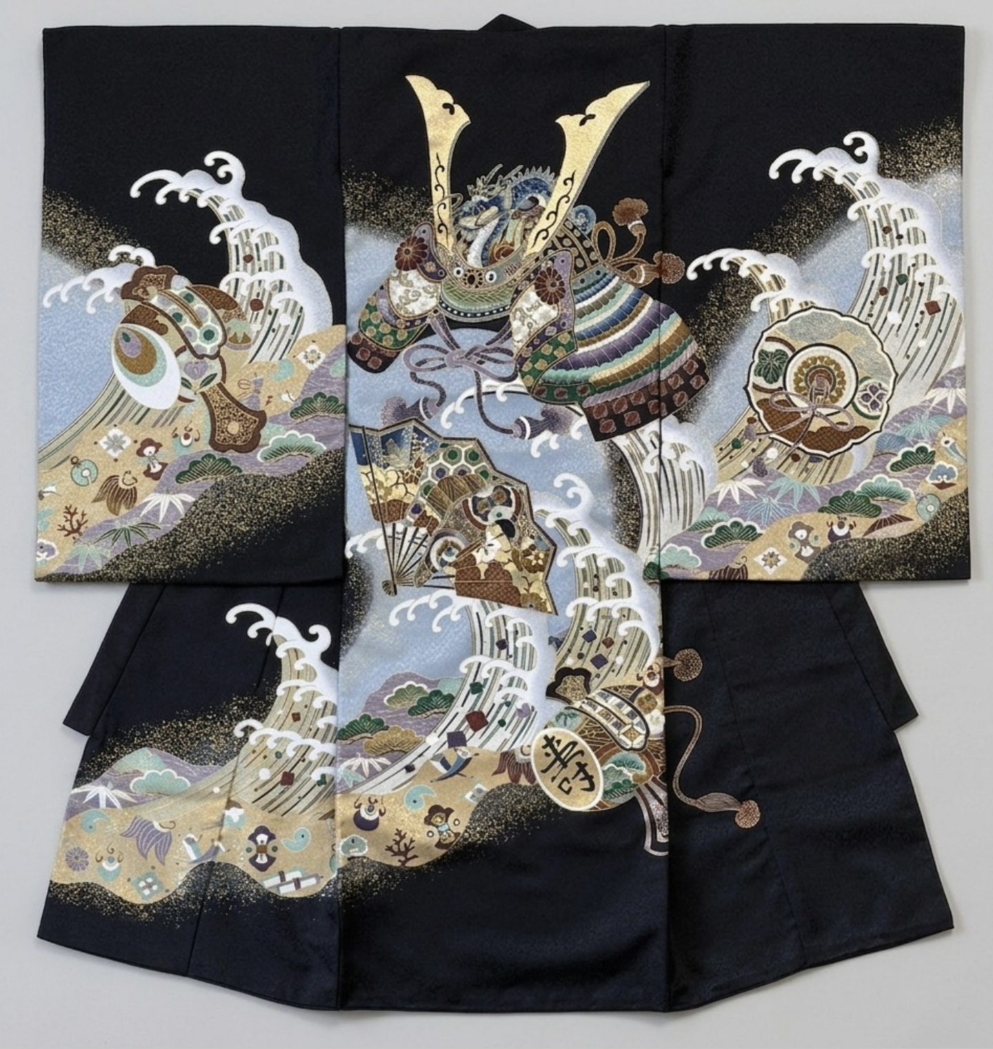 お宮参りに着る赤ちゃんの着物の写真