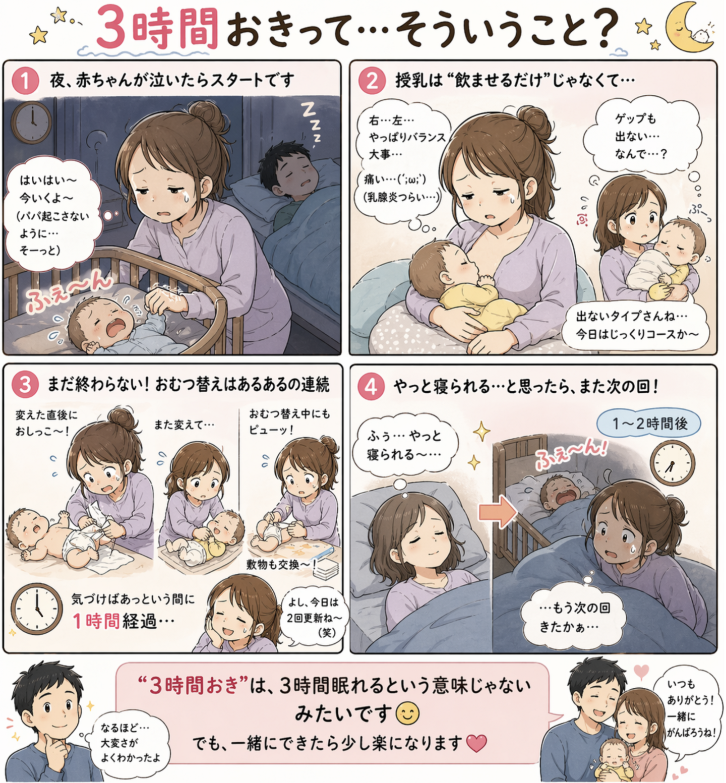 夜間授乳について