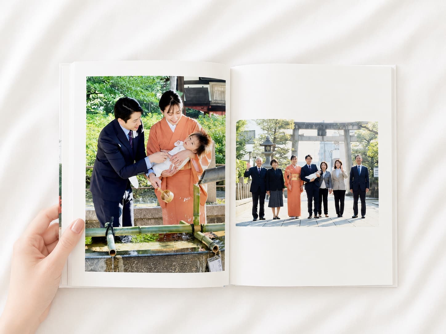 お宮参りのフォトブック写真集