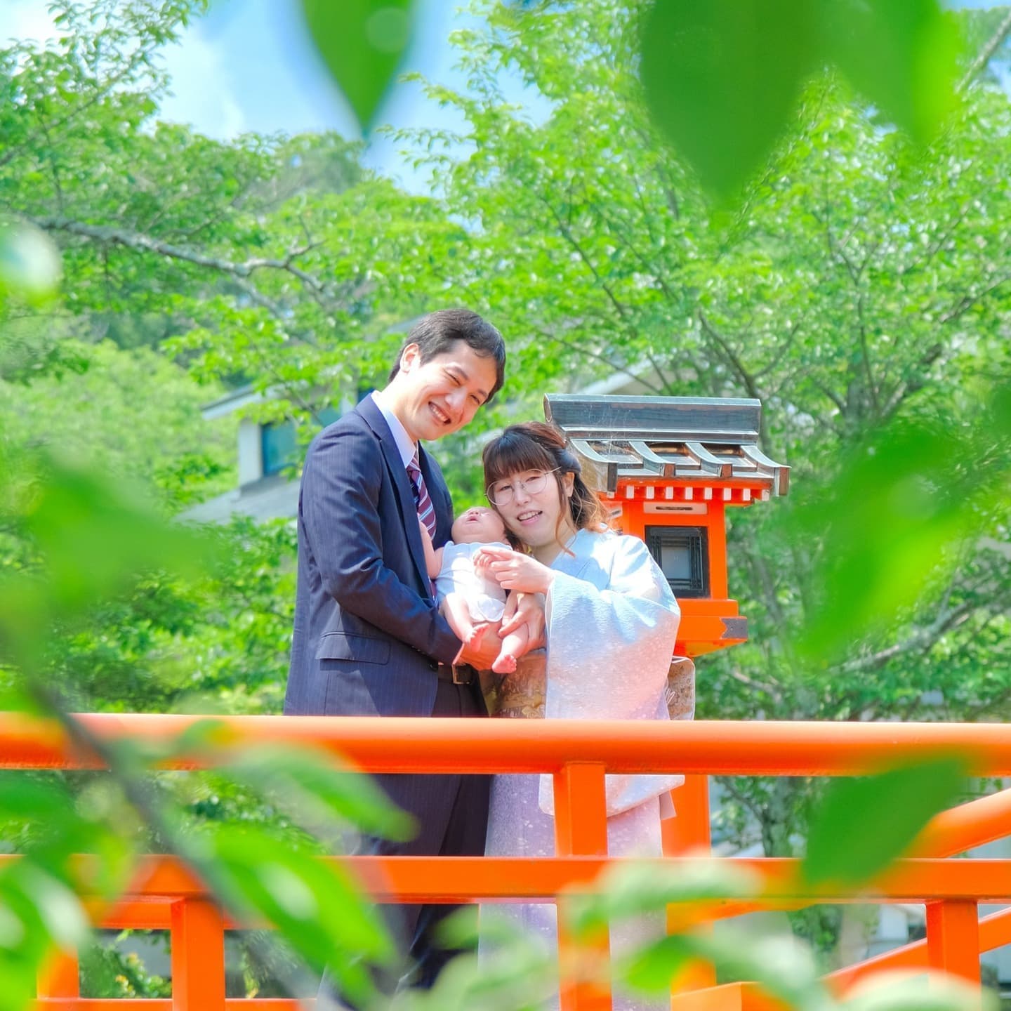 御嶽山大和本宮でお宮参りをした写真