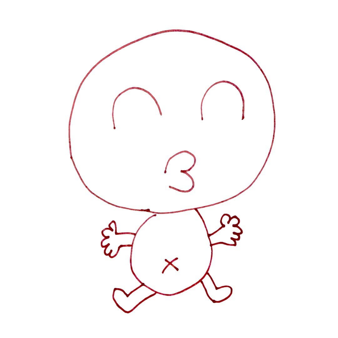 お宮参りの赤ちゃんのイラスト