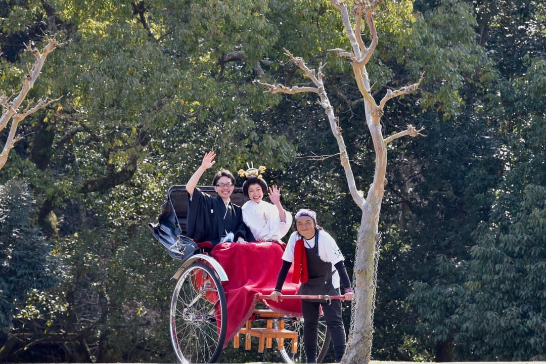 奈良人力車で結婚式