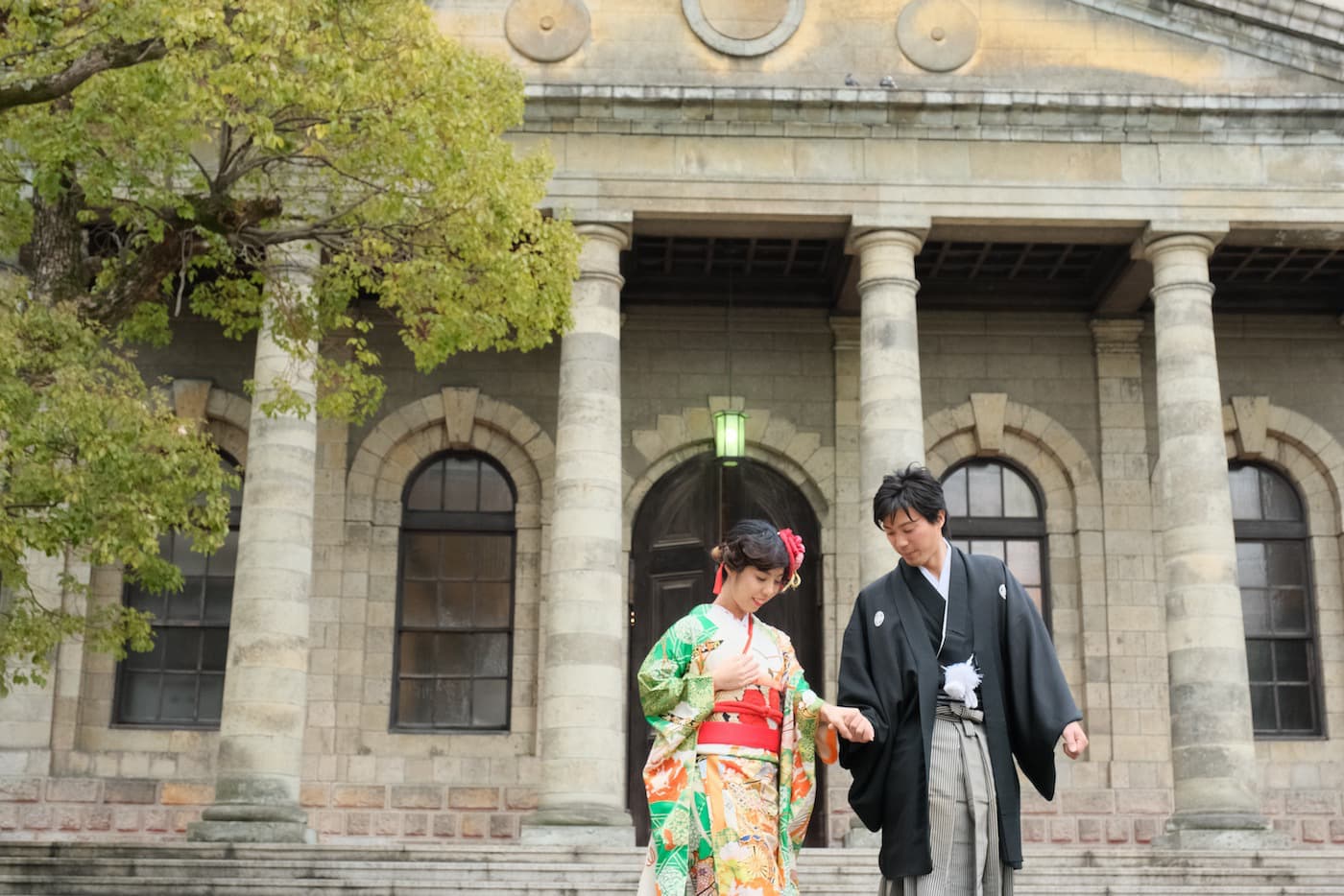 大阪での和装フォトウエディングの写真