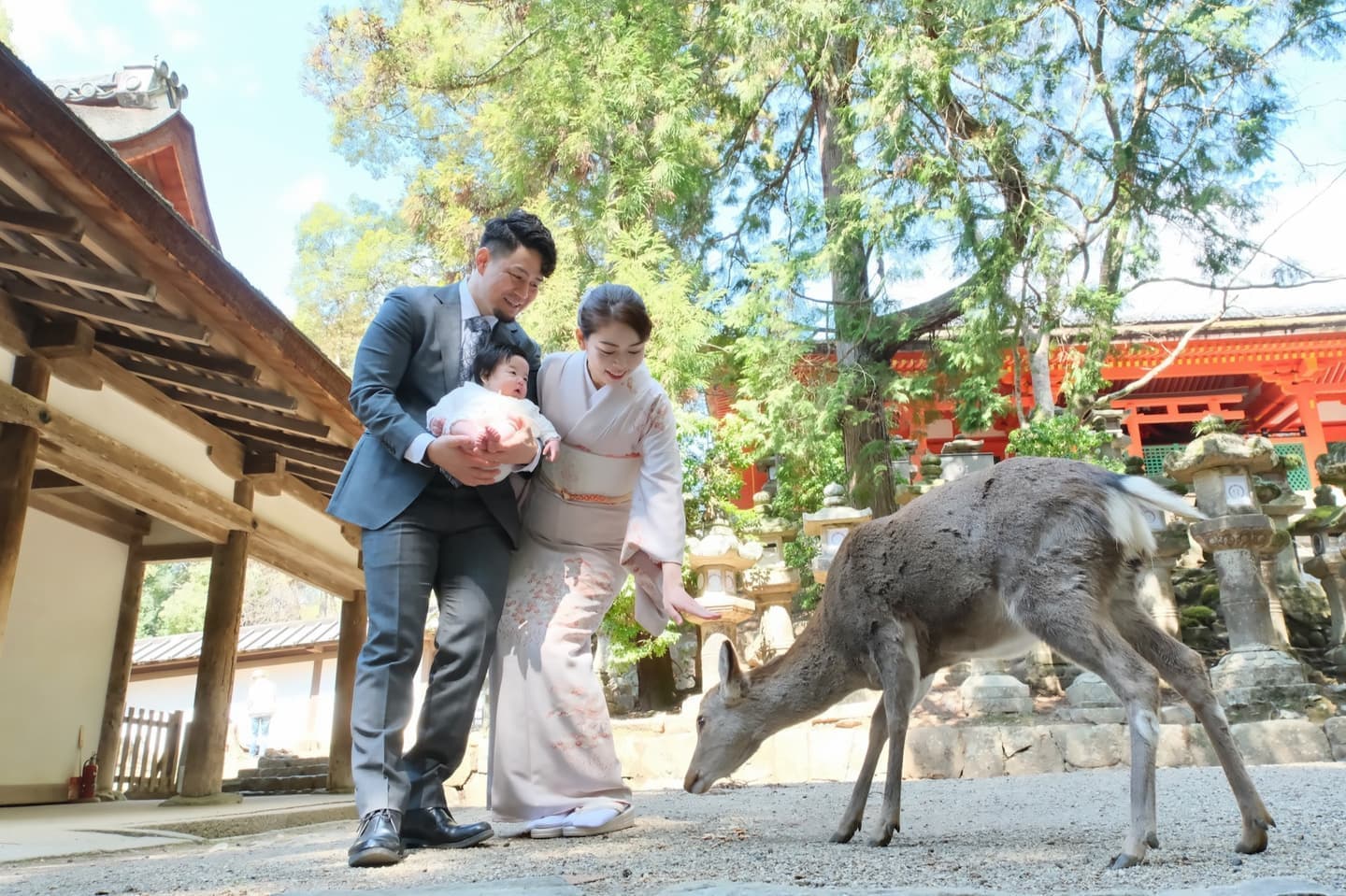 広角レンズの記念写真