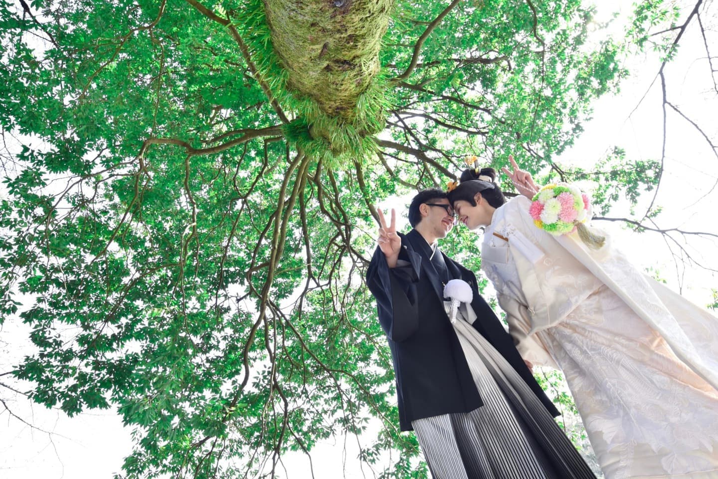 広角レンズの記念写真
