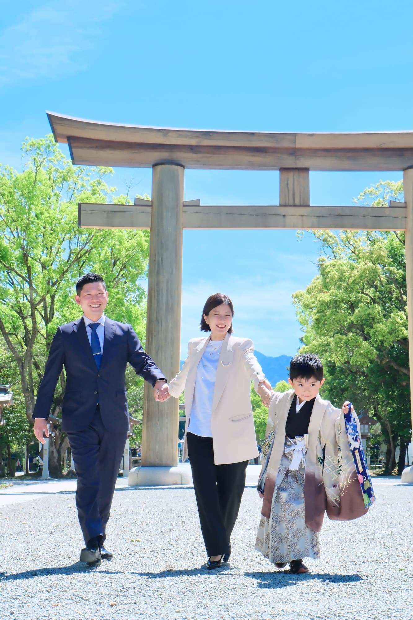 AIでは再現できない家族の自然な表情を撮影した七五三写真