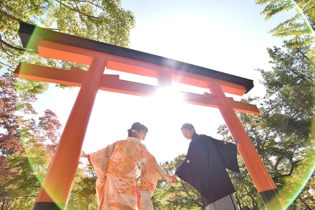 奈良和装結婚前撮り写真