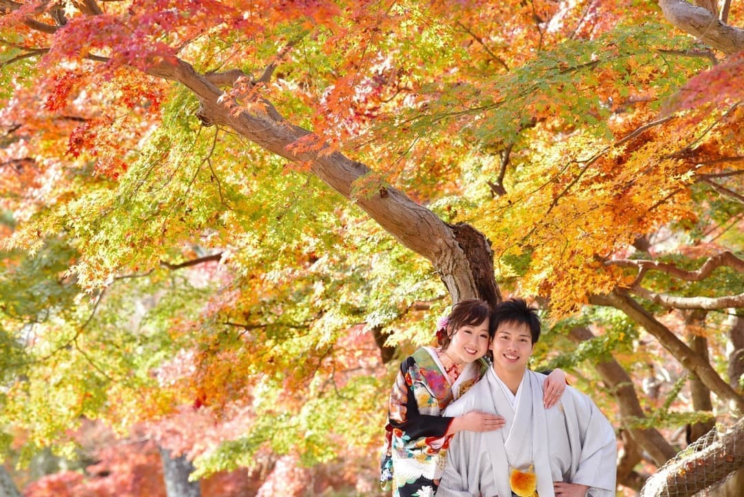 奈良和装結婚前撮り写真