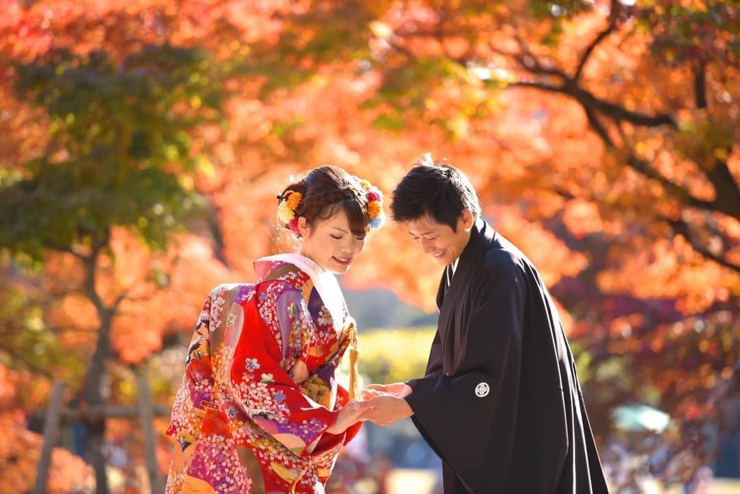 奈良和装結婚前撮り写真