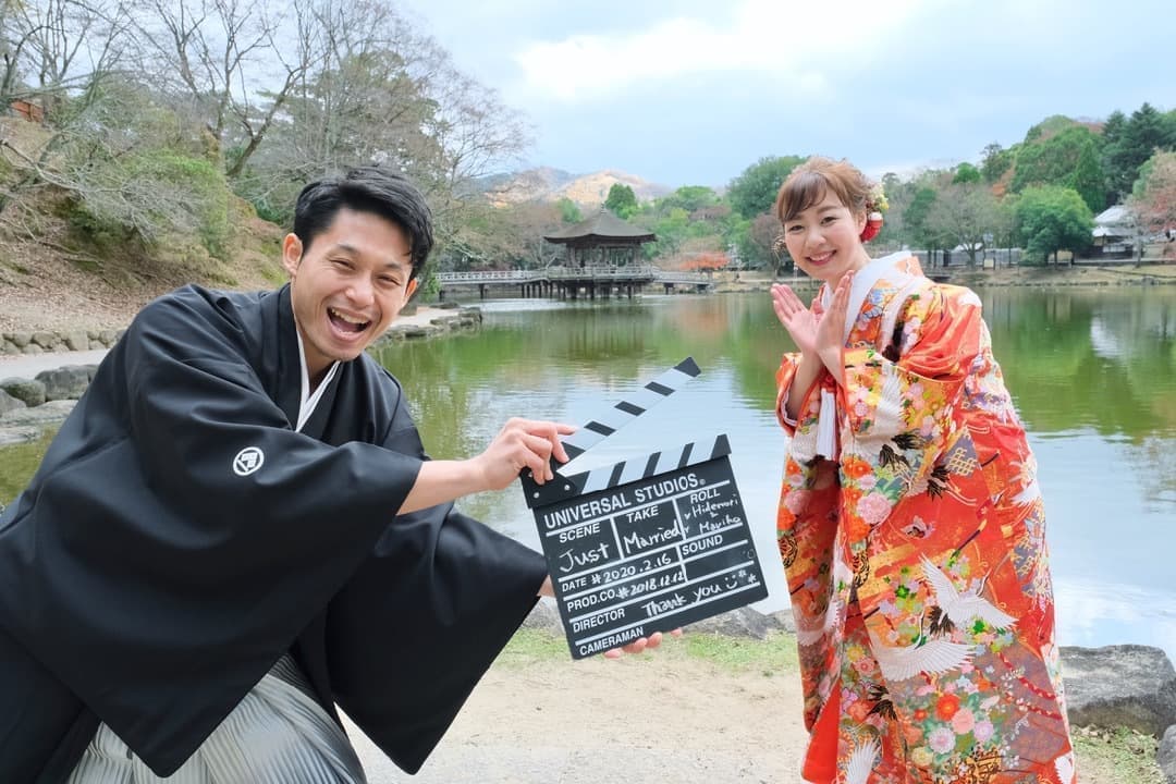 奈良和装結婚前撮り写真