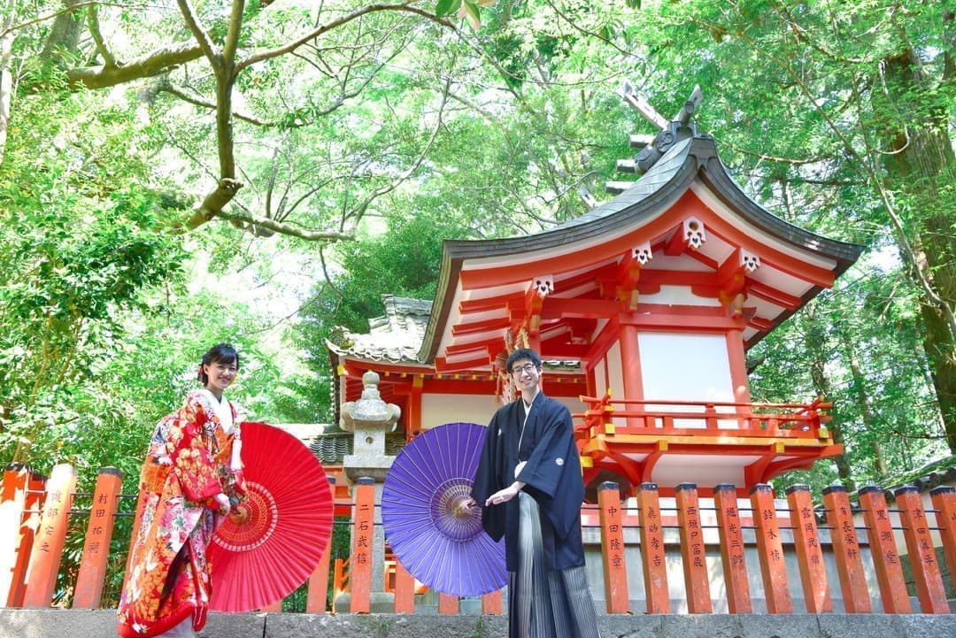 速玉大社和装結婚前撮り写真