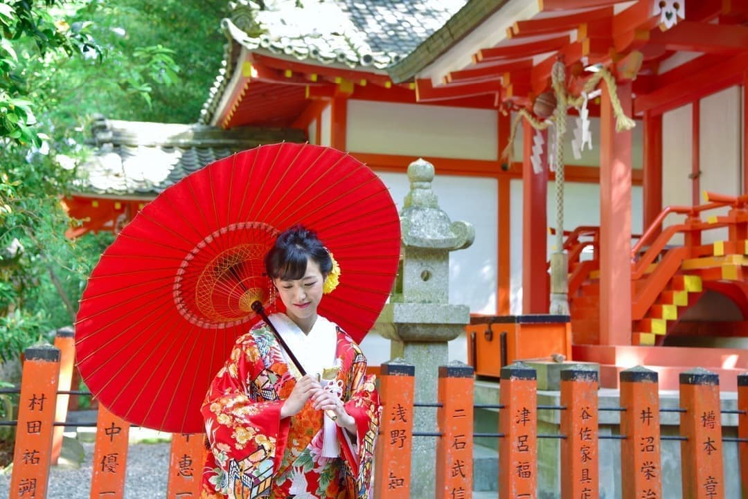 速玉大社和装結婚前撮り写真
