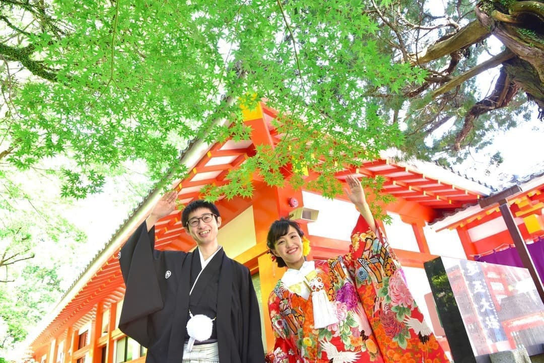 速玉大社和装結婚前撮り写真
