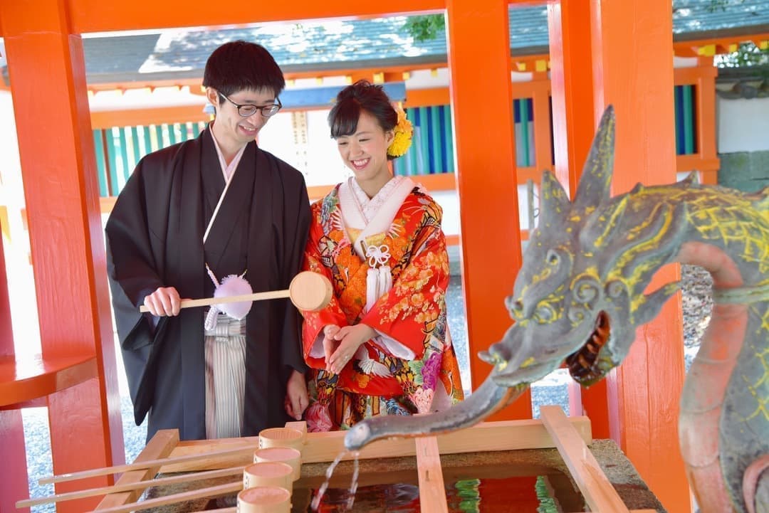 速玉大社和装結婚前撮り写真