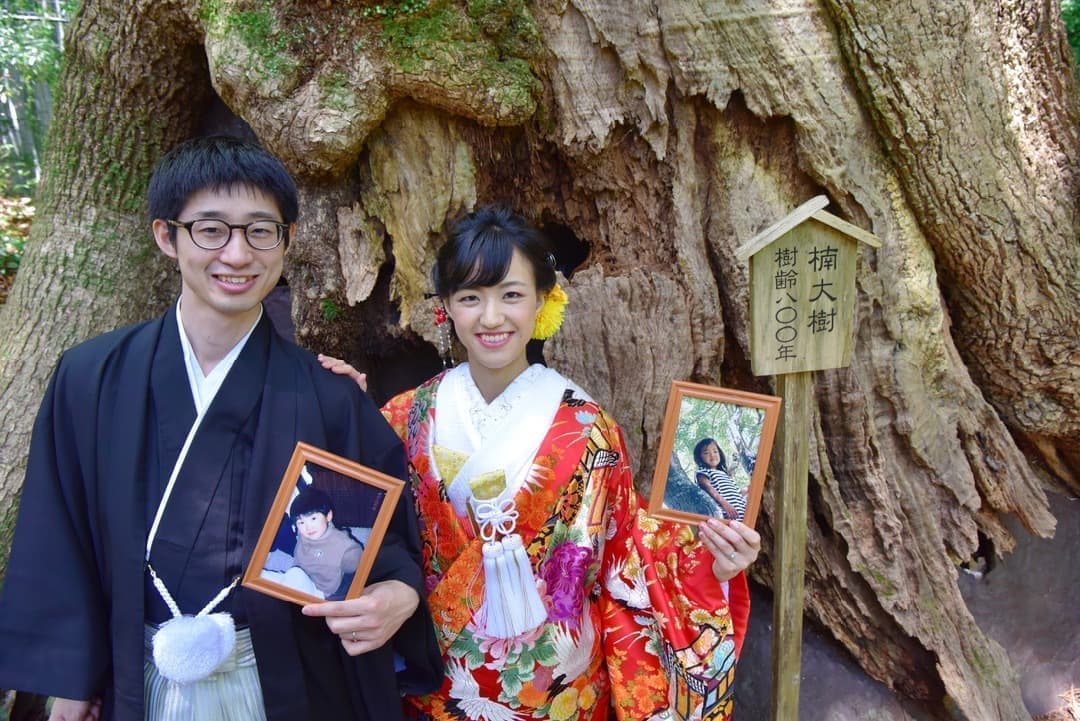 速玉大社和装結婚前撮り写真