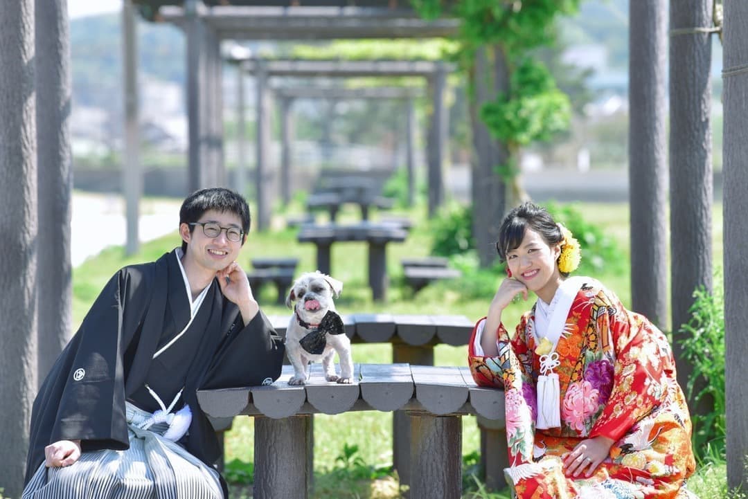速玉大社和装結婚前撮り写真