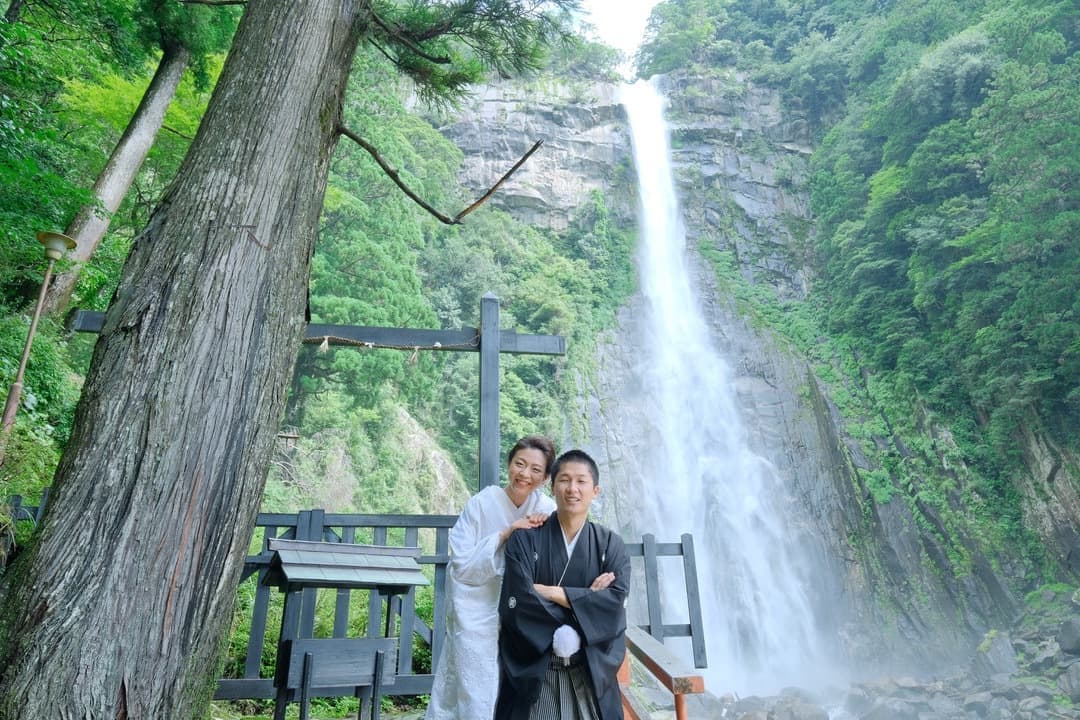 那智大社和装結婚前撮り写真