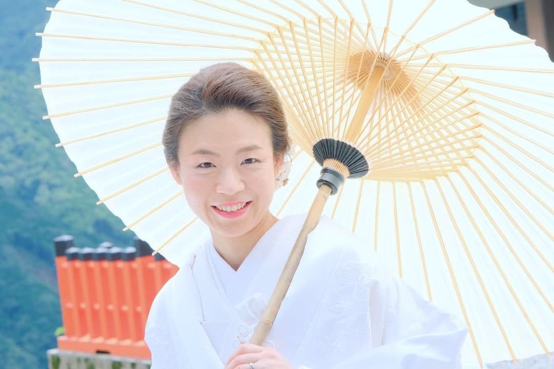 那智大社和装結婚前撮り写真