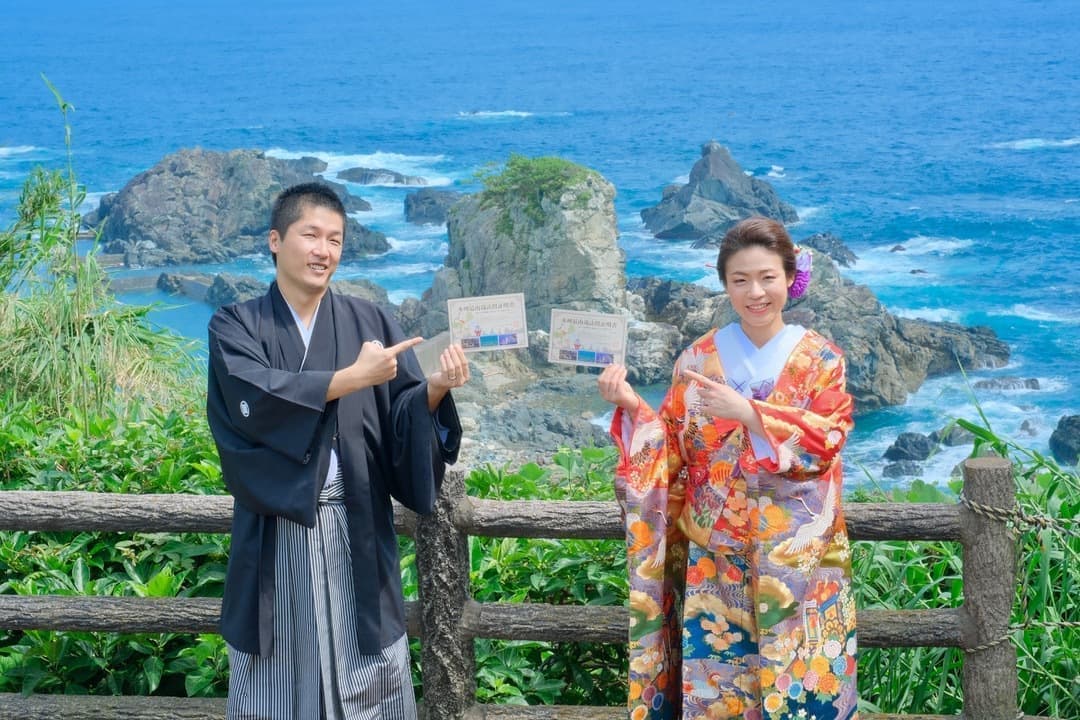 和歌山和装結婚前撮り写真