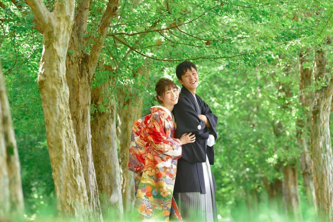 和装フォトウエディング前撮り写真