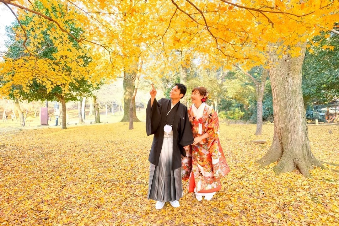 奈良和装結婚前撮り写真