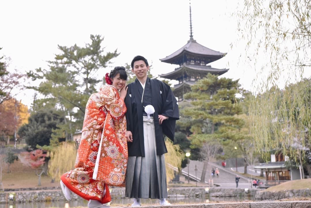 奈良和装結婚前撮り写真
