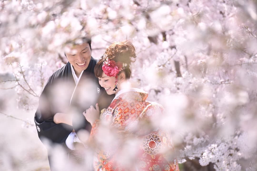 和装結婚前撮り写真